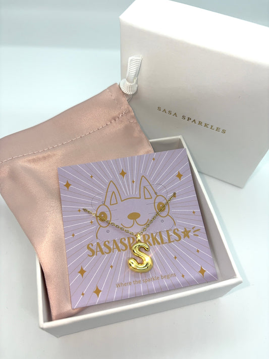 Chubb Alphabet Necklace (gold)