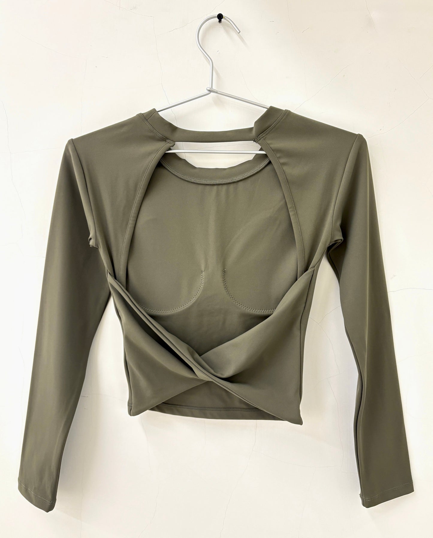 Backless Long-Sleeve Top