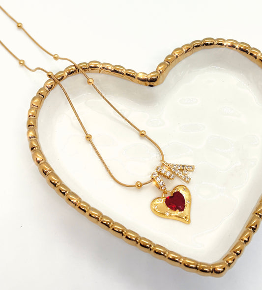 Honey Heart Necklace-A