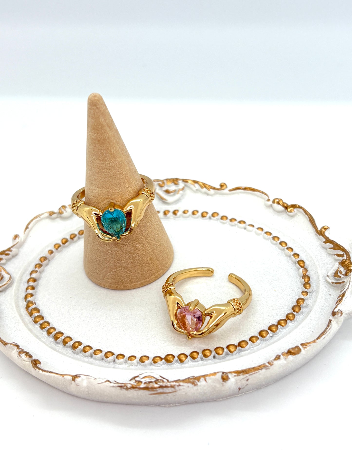 Heart in Hand Ring-red