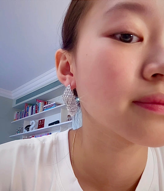 Sparkle Rhombus Earrings 閃閃菱形耳環