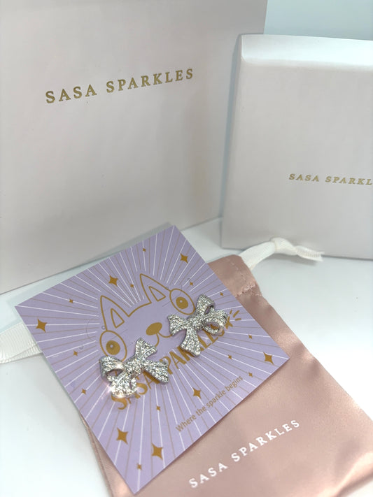 Lady Bow Earrings 蝴蝶結淑女耳環