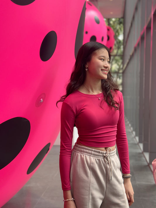 Backless Long-Sleeve Top