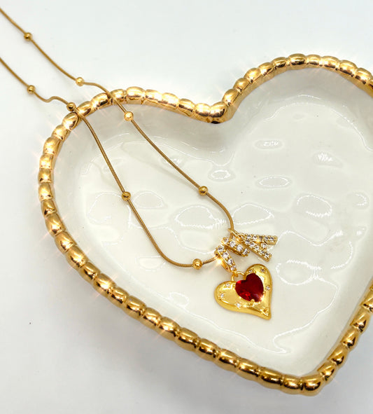 Honey Heart Necklace-A