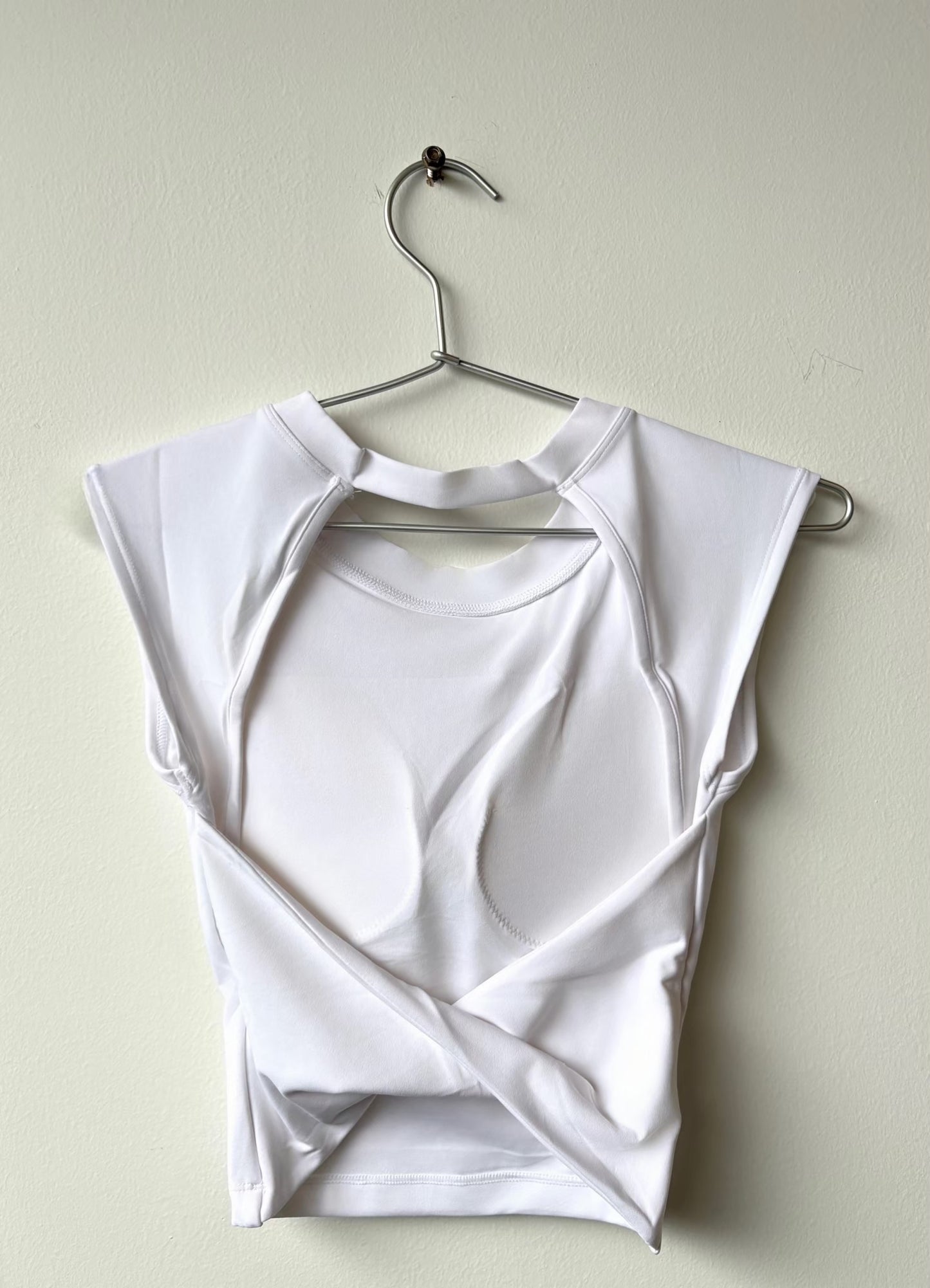Backless Short-Sleeve Top