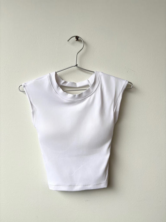 Backless Short-Sleeve Top