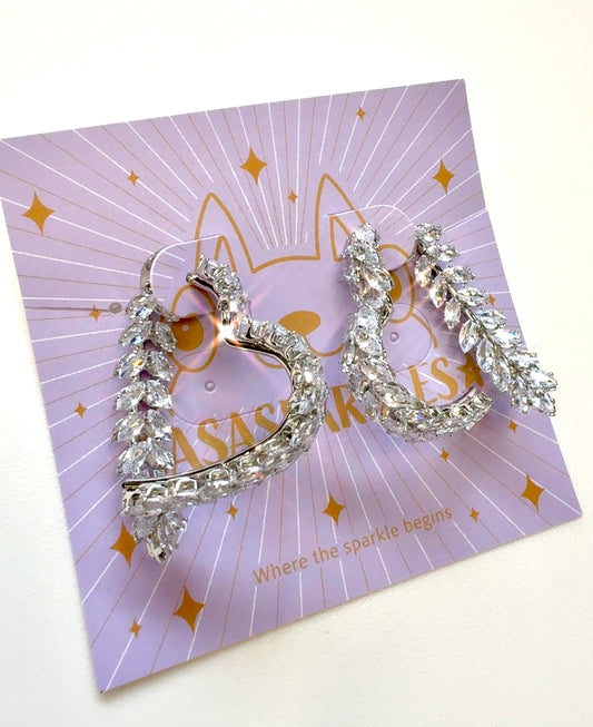 Sparkle Heart Earrings