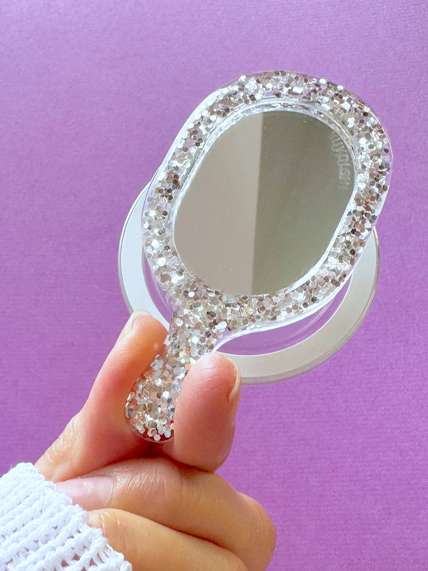 “Mirror Mirror on the Phone" Sparkly MagSafe Magnetic Phone Grip 魔鏡手機磁吸支架