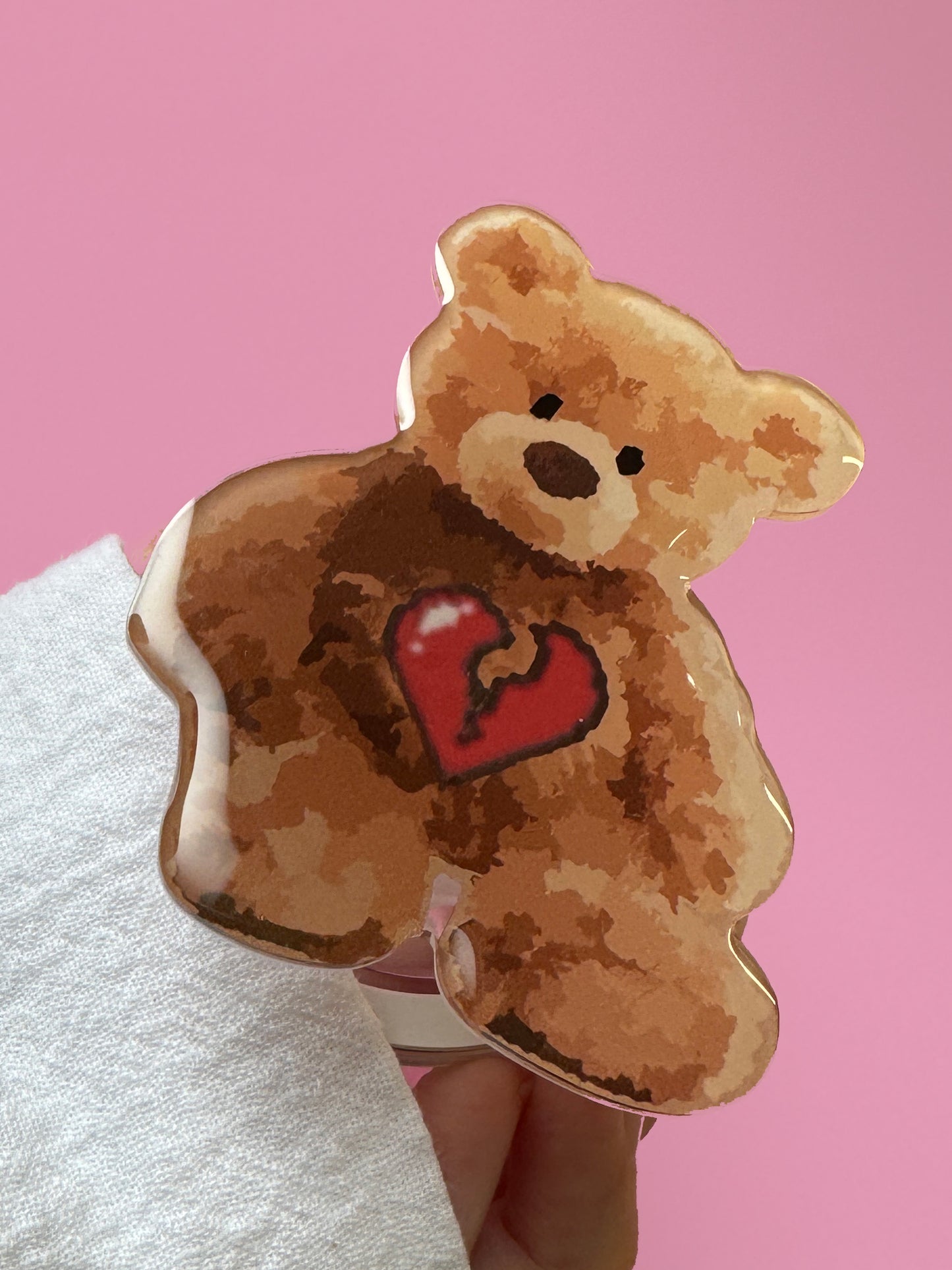 "Not-So-Heart Broken Bear" MagSafe Magnetic Phone Grip 🐻小熊手機磁吸支架